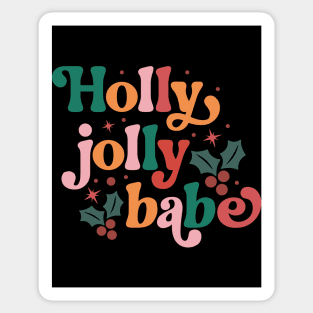 Holly Jolly Babe Sticker